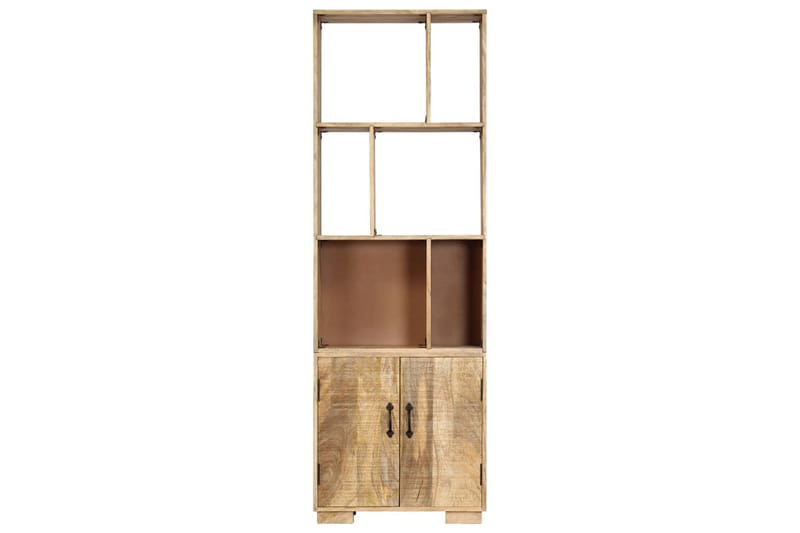 Kirjahylly 60x35x180 cm kiinteä mangopuu - Ruskea - Säilytys - Hylly - Kirjahylly