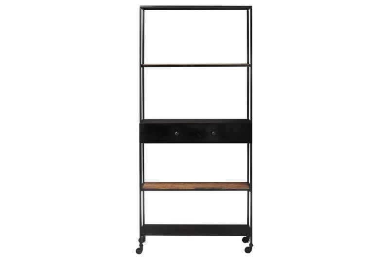 Kirjahylly 90x35x180 cm Mango/Rauta - Ruskea - Säilytys - Hylly - Kirjahylly