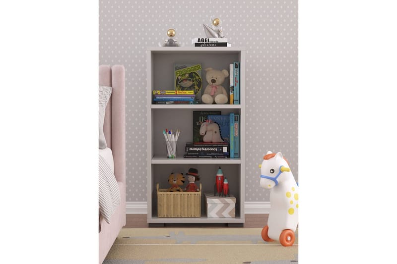 Kirjahylly Akderein Valkoinen - Valkoinen - Säilytys - Hylly - Kirjahylly