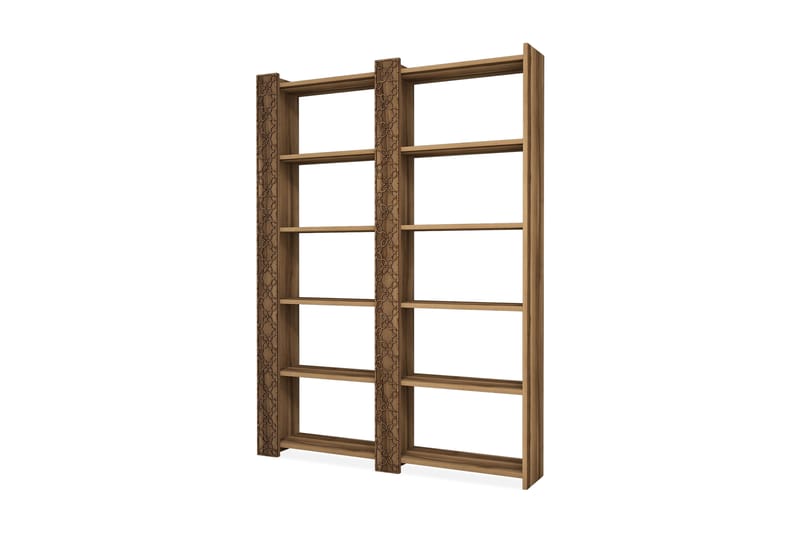 Kirjahylly Amtorp 124 cm - Tummanruskea - Säilytys - Hylly - Kirjahylly