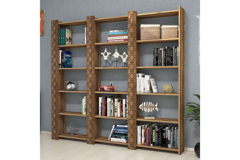 Kirjahylly Amtorp 184 cm - Ruskea - Säilytys - Hylly - Kirjahylly