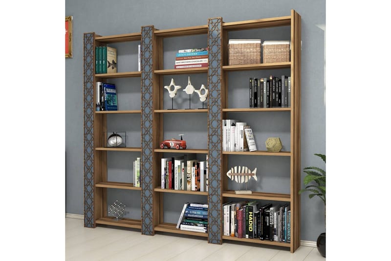 Kirjahylly Amtorp 184 cm - Tummanruskea - Säilytys - Hylly - Kirjahylly