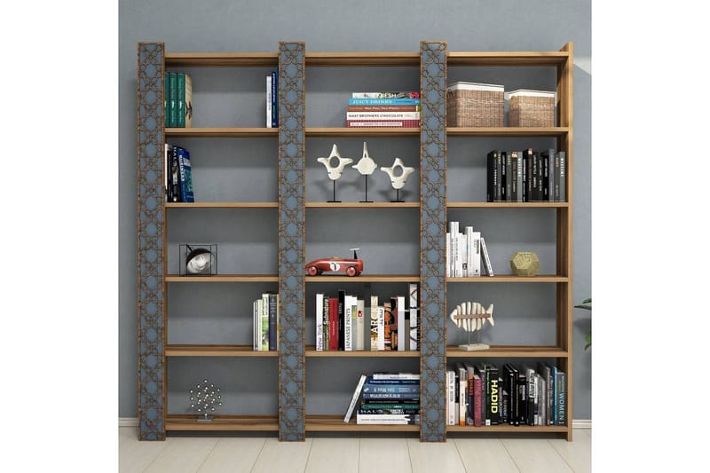 Kirjahylly Amtorp 184 cm - Tummanruskea - Säilytys - Hylly - Kirjahylly