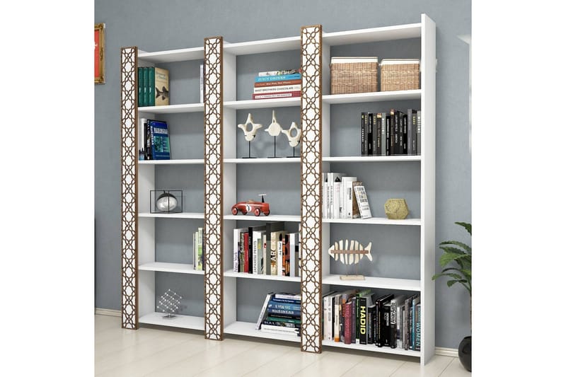 Kirjahylly Amtorp 184 cm - Valkoinen - Säilytys - Hylly - Kirjahylly