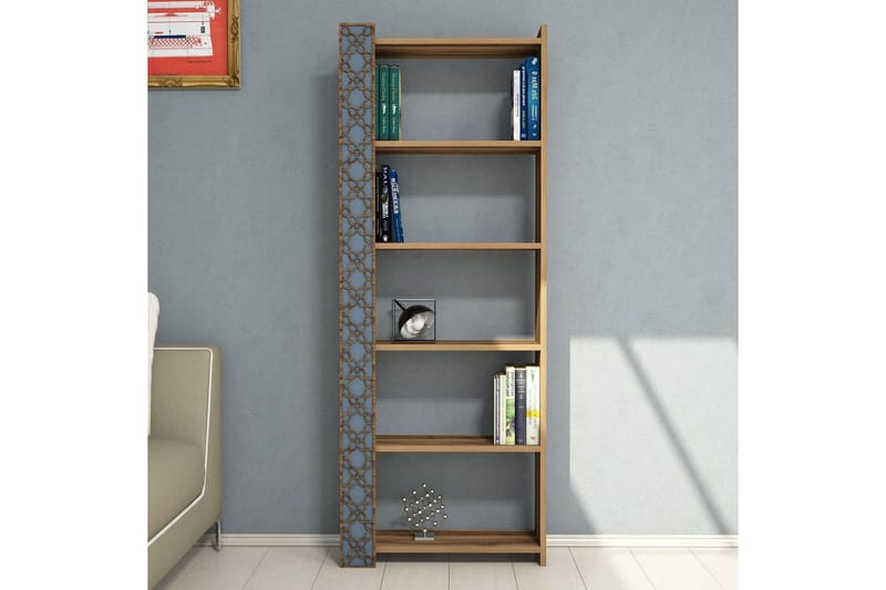 Kirjahylly Amtorp 64 cm - Ruskea - Säilytys - Hylly - Kirjahylly