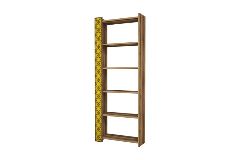 Kirjahylly Amtorp 64 cm - Ruskea/Keltainen - Säilytys - Hylly - Kirjahylly