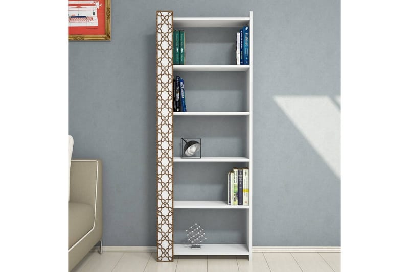 Kirjahylly Amtorp 64 cm - Valkoinen - Säilytys - Hylly - Kirjahylly