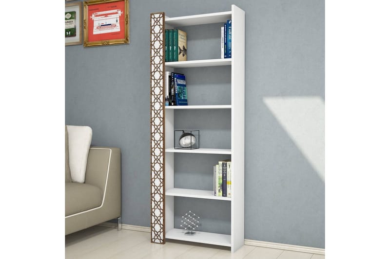 Kirjahylly Amtorp 64 cm - Valkoinen - Säilytys - Hylly - Kirjahylly