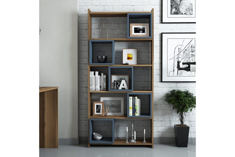 Kirjahylly Amtorp 80 cm - Ruskea - Säilytys - Hylly - Kirjahylly