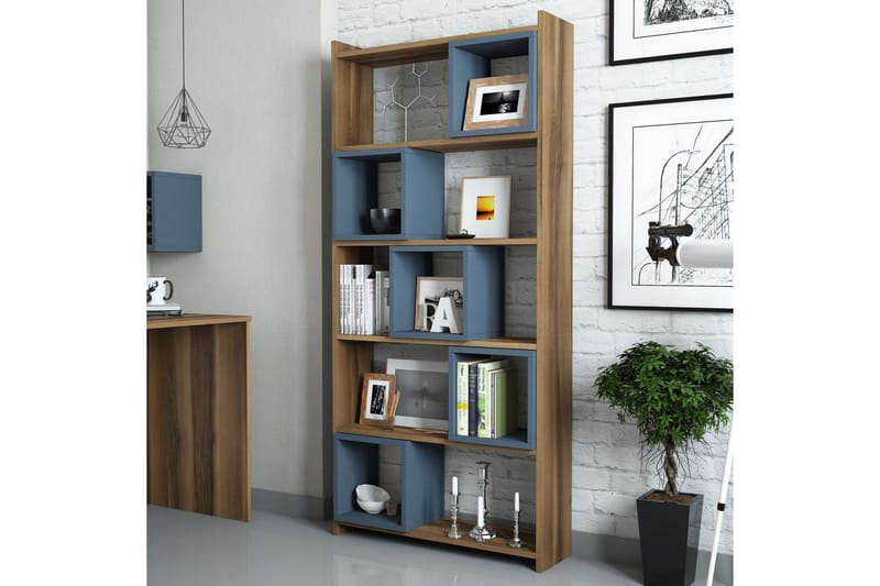 Kirjahylly Amtorp 80 cm - Ruskea - Säilytys - Hylly - Kirjahylly