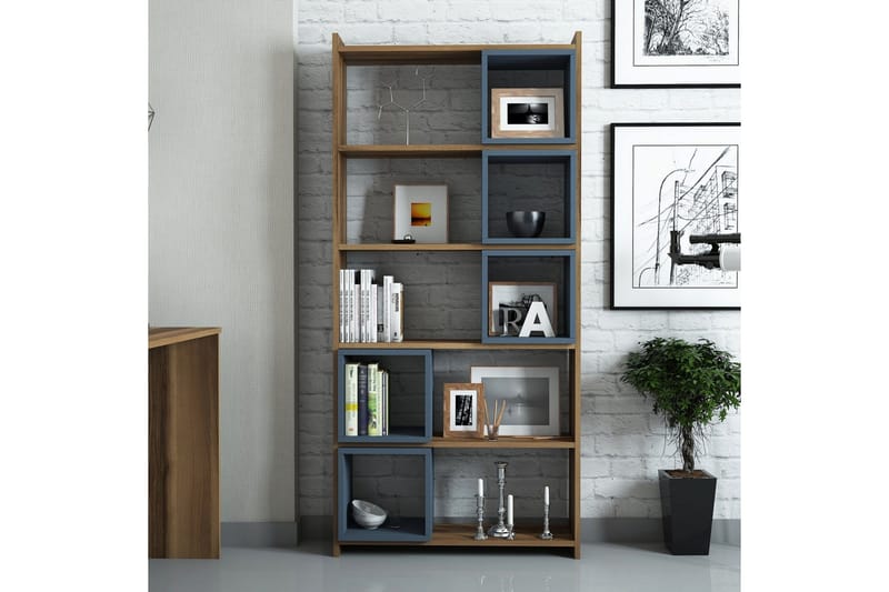 Kirjahylly Amtorp 80 cm - Ruskea - Säilytys - Hylly - Kirjahylly