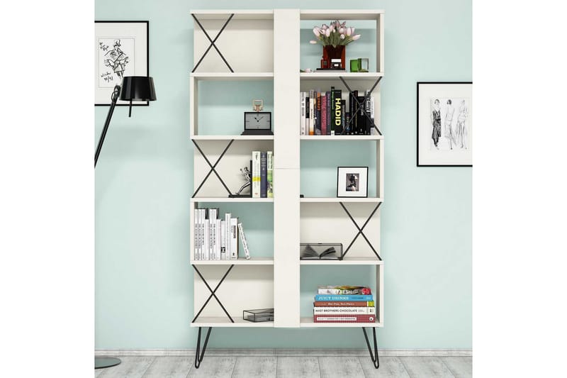 Kirjahylly Amtorp 90 cm - Ruskea - Säilytys - Hylly - Kirjahylly