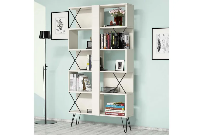 Kirjahylly Amtorp 90 cm, Ruskea