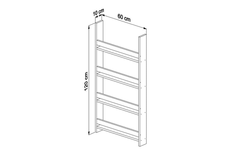 Kirjahylly Artemis 3 Valkoinen - Valkoinen - Säilytys - Hylly - Kirjahylly