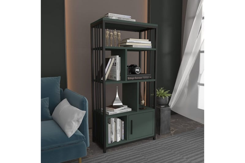 Kirjahylly Arven Musta / Vihreä - Musta / Vihreä - Säilytys - Hylly - Kirjahylly