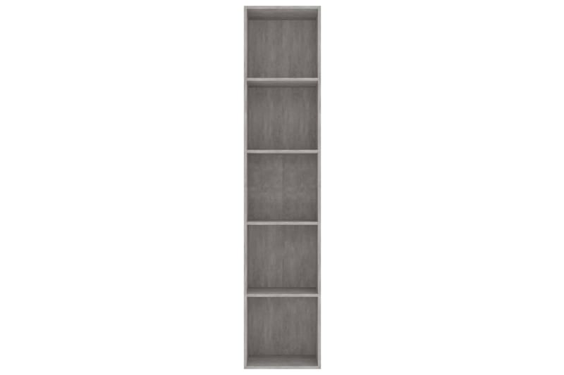 Kirjahylly betoninharmaa 40x30x189 cm lastulevy - Harmaa - Säilytys - Hylly - Kirjahylly