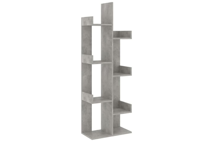 Kirjahylly betoninharmaa 48x25,5x140 cm lastulevy - Harmaa - Kirjahylly - Hylly