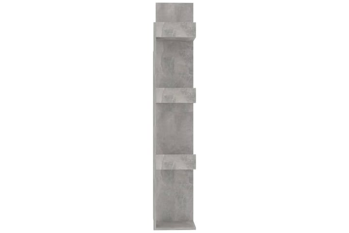 Kirjahylly betoninharmaa 48x25,5x140 cm lastulevy - Harmaa - Kirjahylly - Hylly