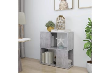 Kirjahylly betoninharmaa 60x24x63 cm lastulevy - Harmaa - Säilytys - Hylly - Kirjahylly