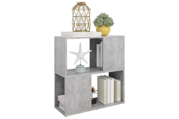Kirjahylly betoninharmaa 60x24x63 cm lastulevy - Harmaa - Säilytys - Hylly - Kirjahylly