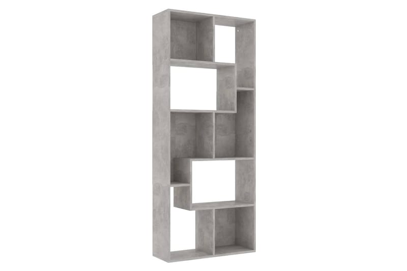 Kirjahylly betoninharmaa 67x24x161 cm lastulevy - Säilytys - Hylly - Kirjahylly