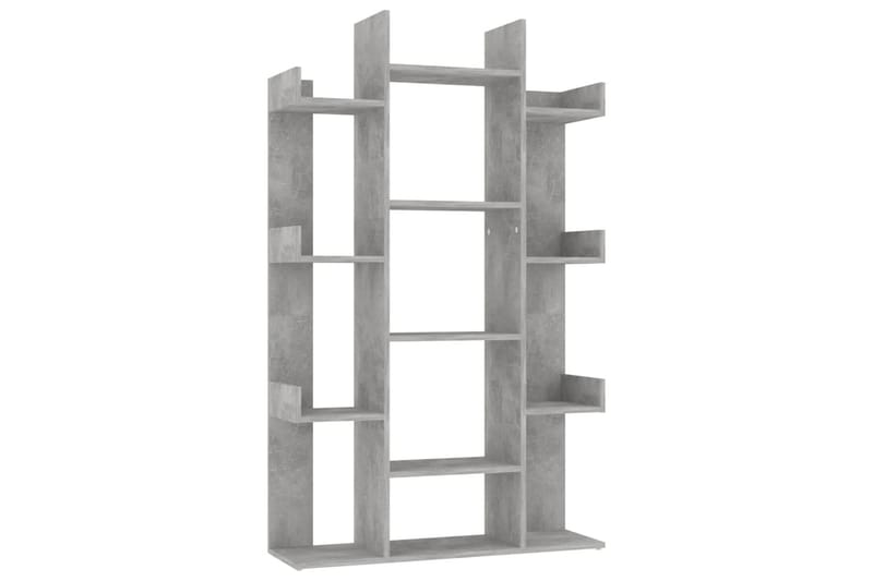 Kirjahylly betoninharmaa 86x25,5x140 cm lastulevy - Harmaa - Säilytys - Hylly - Kirjahylly