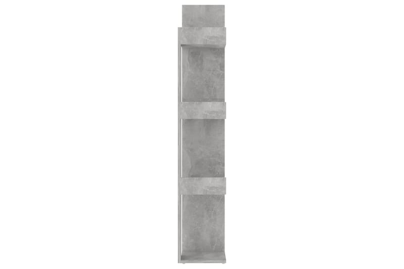 Kirjahylly betoninharmaa 86x25,5x140 cm lastulevy - Harmaa - Säilytys - Hylly - Kirjahylly