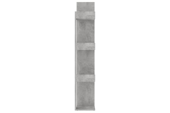Kirjahylly betoninharmaa 86x25,5x140 cm lastulevy - Harmaa - Kirjahylly - Hylly