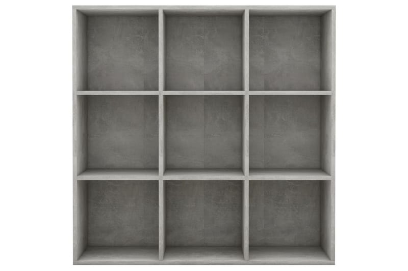 Kirjahylly betoninharmaa 98x30x98 cm lastulevy - Säilytys - Hylly - Kirjahylly