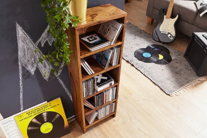 Kirjahylly Bonsignore - Puu/Luonnonväri - Säilytys - Hylly - Kirjahylly