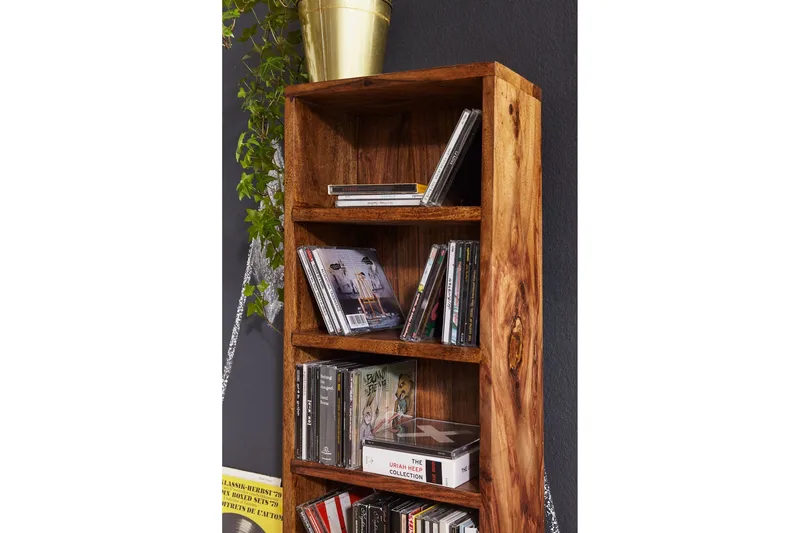 Kirjahylly Bonsignore - Puu/Luonnonväri - Säilytys - Hylly - Kirjahylly