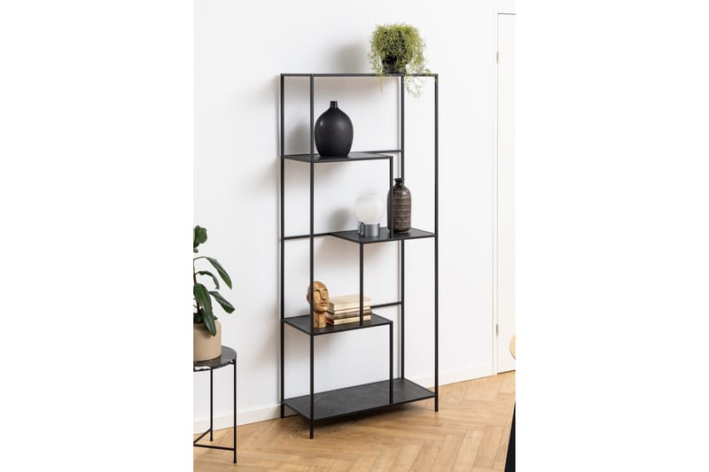 Kirjahylly Boonanaring 170 cm - Musta - Säilytys - Hylly - Kirjahylly