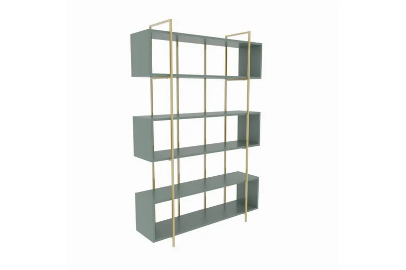 Kirjahylly Bruti Vihreä / Kulta - Vihreä / Kulta - Säilytys - Hylly - Kirjahylly