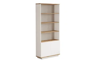 Kirjahylly Calrin 77,5 cm - Ruskea/Valkoinen - Säilytys - Hylly - Kirjahylly
