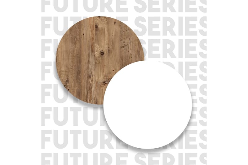 Kirjahylly Calrin 77,5 cm - Ruskea/Valkoinen - Säilytys - Hylly - Kirjahylly