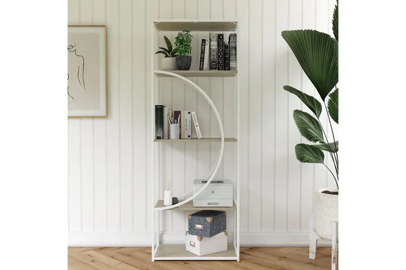 Kirjahylly Cambridge 60,9x33,4 cm Valkoinen, Dorel Home