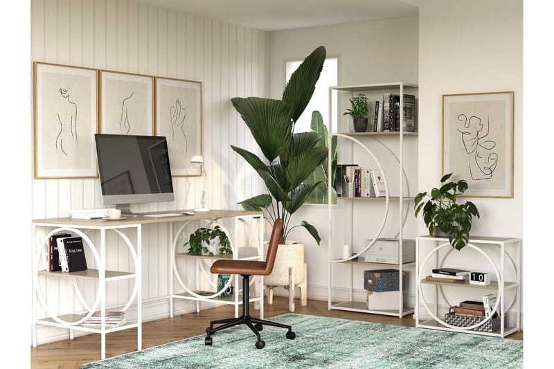 Kirjahylly Cambridge 60,9x33,4 cm Valkoinen - Dorel Home - Säilytys - Hylly - Kirjahylly