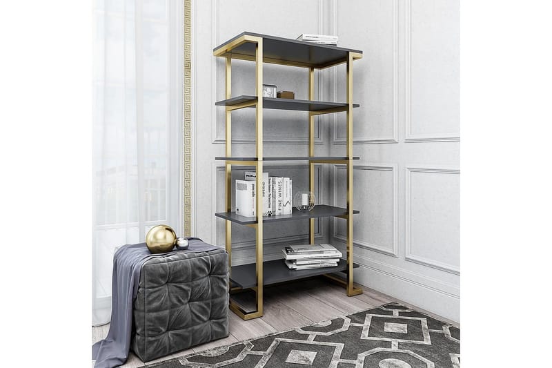 Kirjahylly Camila 76x40 cm Grafiitinharmaa - CosmoLiving - Säilytys - Hylly - Kirjahylly