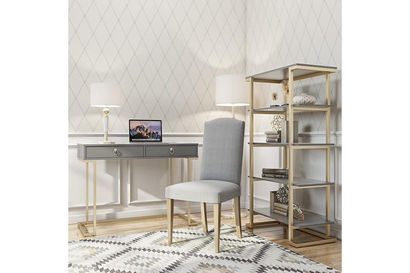 Kirjahylly Camila 76x40 cm Grafiitinharmaa - CosmoLiving - Säilytys - Hylly - Kirjahylly