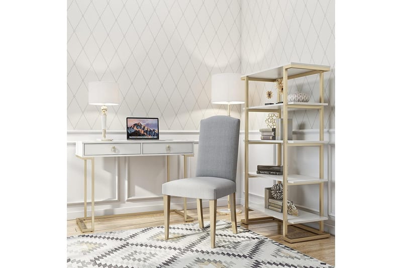 Kirjahylly Camila 76x40 cm Valkoinen - CosmoLiving - Säilytys - Hylly - Kirjahylly