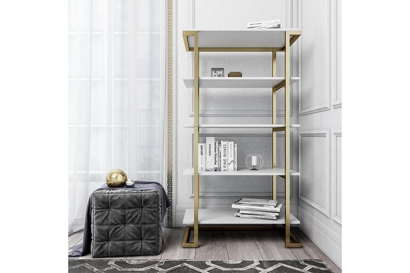 Kirjahylly Camila 76x40 cm Valkoinen - CosmoLiving - Säilytys - Hylly - Kirjahylly