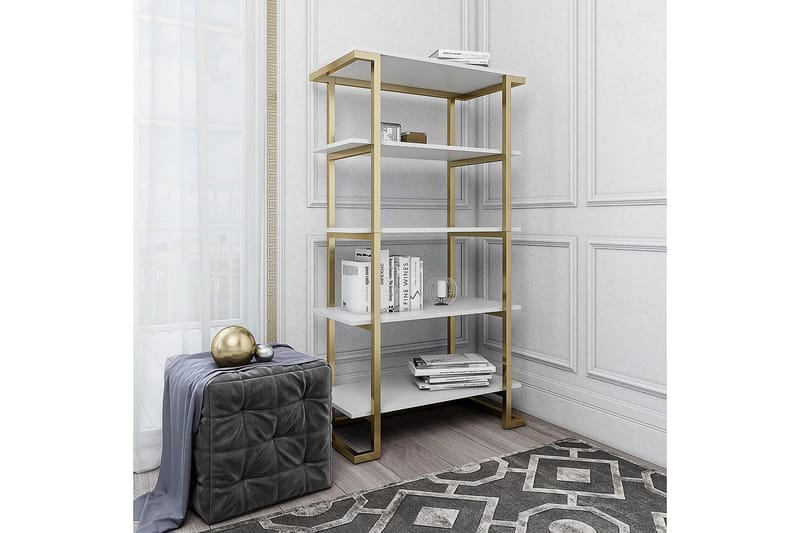 Kirjahylly Camila 76x40 cm Valkoinen - CosmoLiving - Säilytys - Hylly - Kirjahylly