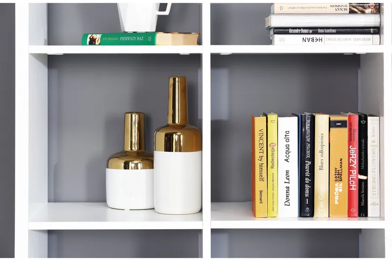 Kirjahylly Caolas 107 cm - Valkoinen - Säilytys - Hylly - Kirjahylly