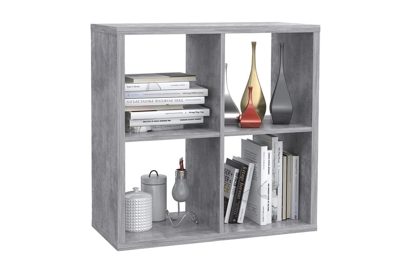 Kirjahylly Caolas 73 cm - Harmaa - Säilytys - Hylly - Kirjahylly