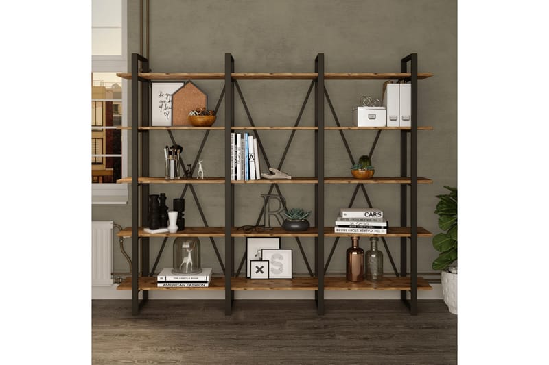 Kirjahylly Chalinder 34x2120 cm, Luonnonväri