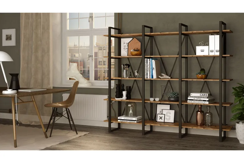 Kirjahylly Chalinder 34x2120 cm - Luonnonväri - Säilytys - Hylly - Kirjahylly