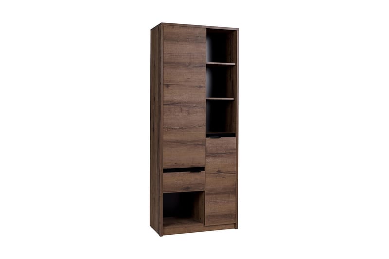 Kirjahylly Charon 80 cm - Musta/Puu - Säilytys - Hylly - Kirjahylly