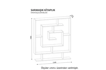 Kirjahylly Clora Labyrintti - Säilytys - Hylly - Kirjahylly
