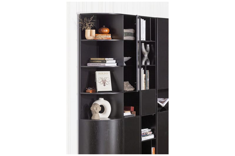 Kirjahylly Cykko 40x40 cm - Hiilenmusta - Säilytys - Hylly - Kirjahylly