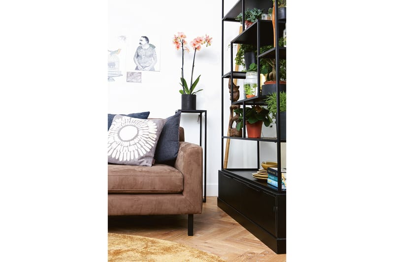 Kirjahylly Demetrio 126 cm - Musta - Säilytys - Hylly - Kirjahylly